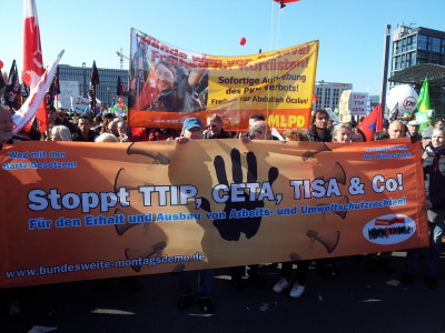 Bundesweite Montagsdemo gegen TTIP